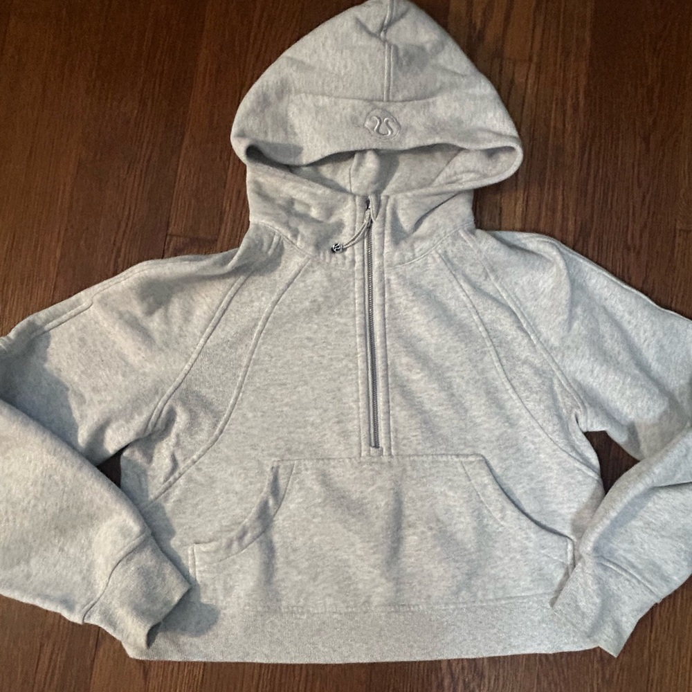 Lululemon athletica Light Gray Women's scuba Hoodie